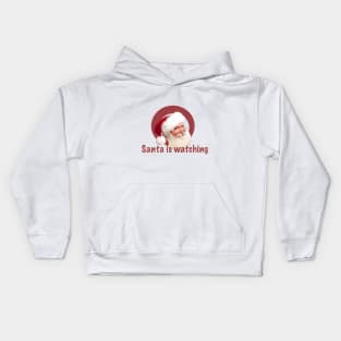 Santa is watching Kids Hoodie